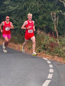 Ross Holme and Daniel Furmridge in the Isle of Wight Half Marathon