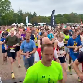 Sanjai Sharma starting the New Forest Half Marathon
