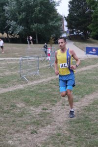 Stu Nicholas winning the New Forest Marathon