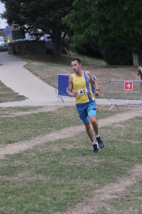 Stu Nicholas leading the New Forest Marathon