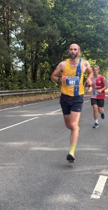 Tom Sclanders in the Totton 10k