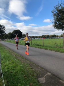 Vic in action at the New Forest Half Marathon