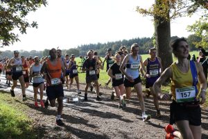 Vic Chapman starting the New Forest Half Marathon